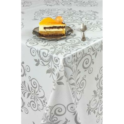 Ubrus PVC 3673442 zámecký vzor šedý, metráž, 20 m x 140 cm, IMPOL TRADE