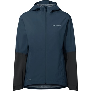 Vaude Дамско водоустойчиво яке за колоездене Vaude Women's Moab Rain Jacket II Cycling jacket - Dark Sea / Black - размер 38 (EU) (151-0333-1212)
