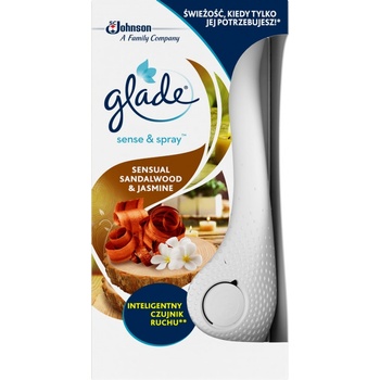 Glade by Brise Automatický osviežovač vzduchu + náplň Sense & Spray Santalové drevo a jazmín 18 ml
