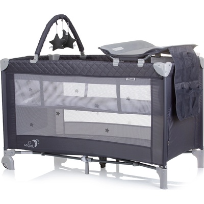 Chipolino Детска преносима кошара Luna гранит (KOSILU241GN)