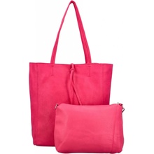Elegantní sada: kabelka přes rameno a crossbody Marcelle fuchsiová