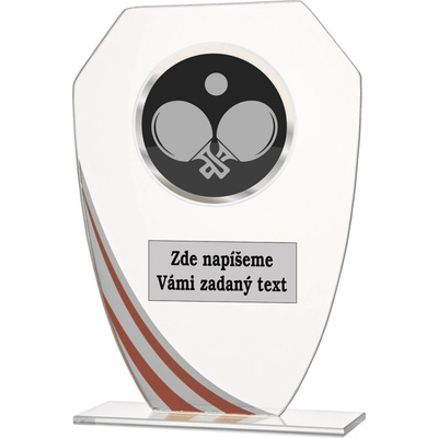 VIZINGR Stolní tenis sklo W191.08-AC020 W191.08-AC020/17,5 cm