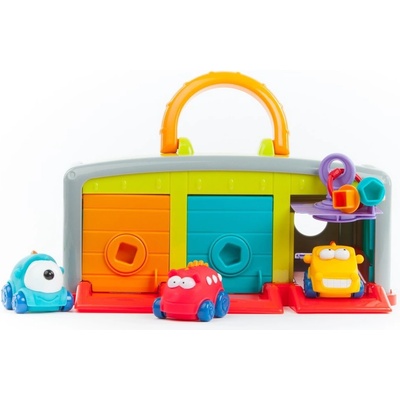 Teddies Monster garáž s autíčkami 3 ks