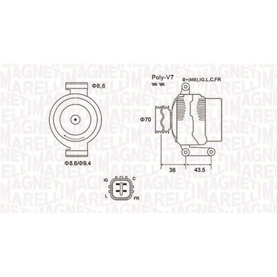 Generátor MAGNETI MARELLI 063731980010