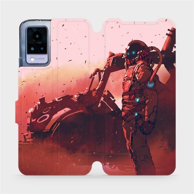 Mobiwear Flip Vivo V21 5G MA09S Průzkumník s červeným vozítkem