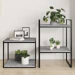 vidaXL Рафтове, 8 бр, бетонно сиви, 40x50x1, 5 см, инженерно дърво (805195)
