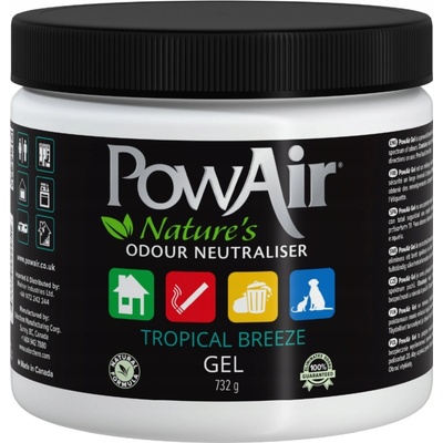 PowAir Gél na neutralizáciu zápachu Tropical Breeze 400 g