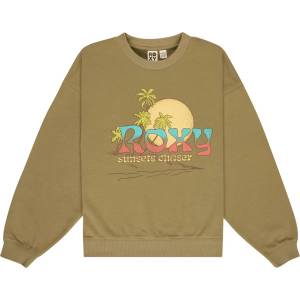 Roxy Детски пуловер Roxy Kid's Lineup Crew RG Terry Jumper - Oil Green - размер 10 Years (704-6039-0214)