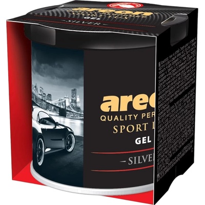 Areon ароматизатор гел консерва за дома и автомобила, Sport Lux, Silver