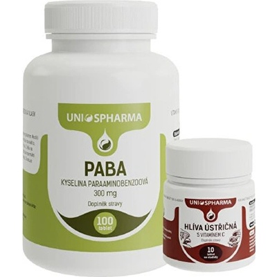 Unios Pharma PABA 100 tablet + Hlíva 10 tablet