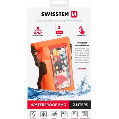 Swissten Waterproof vodotesné oranžové 2 L