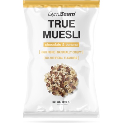 GymBeam True Muesli 500 g шоколад с банан