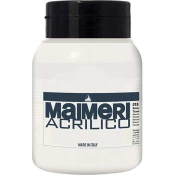 Maimeri Acrilico АКРИЛНА боя Titanium White 018 1000 ml 1 бр (M0940018)