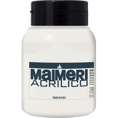 Maimeri Acrilico АКРИЛНА боя Titanium White 018 1000 ml 1 бр (M0940018)