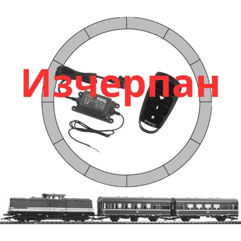 Piko G стартов сет с r/c управление с дизелов пътнически влак v100 с 2 вагона dr (37145)