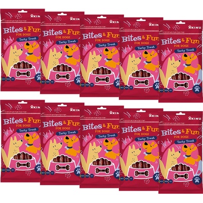 Akinu BITES & FUN Pochúťka z kačacích pŕs pre psy 10 x 85 g