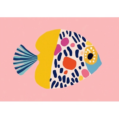 Plagát, Obraz - Colorful Abstract Fish, Mathieu, 40 × 30 cm
