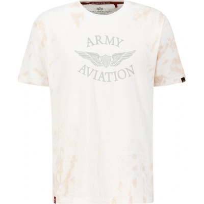 Alpha Industries Vintage Aviaton T pánske tričko Dusty green béžové
