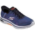Skechers Маратонки Skechers Men's Go Walk Arch Fit Slip On Runners - Navy/Orange