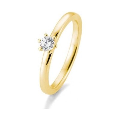 Sofia Diamonds prsteň zo žltého zlata s diamantom BE41 05989 Y
