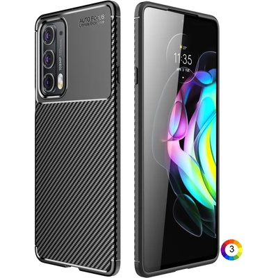 Motorola Moto Edge 20 Удароустойчив Carbon Fiber Калъф и Протектор