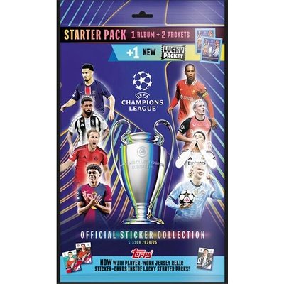 Topps Champions League 2025 samolepky starter pack
