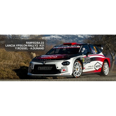 Lancia Ypsilon Rally2 HF Integrale Rallye Monte Carlo 2026 21 Rossel DunandIXO 1:43