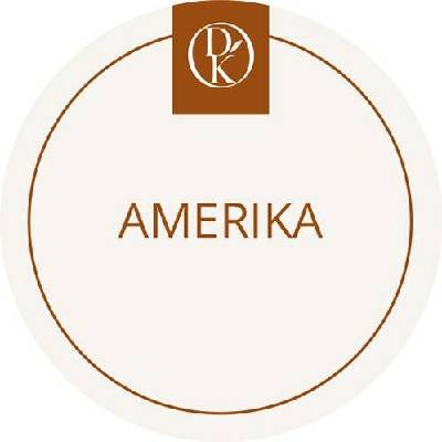 Davídkovo koření Etiketa Amerika béžová průměr 4,5 cm 1 ks