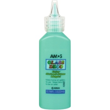 Amos Barva na sklo 22 ml zelená světlá