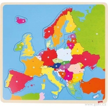 Goki puzzle na desce Evropa