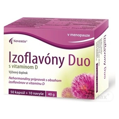 Noventis Izoflavóny Duo s Vitamínom D 4 × 15 kapsúl