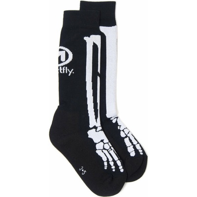 Meatfly чорапи Bones Long Black | Бяла | Размер Meatfly | Byal | МЪЖЕ | 35-38