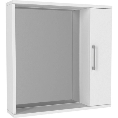 TopMebel Меламиново огледало за баня Deal TopMebel цвят бял 65x15.3x65см