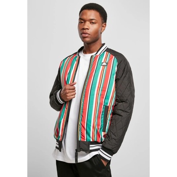 Southpole Мъжко колежанско яке в многоцветен десен Southpole Stripe College Jacket multicolor UB-SP050-01667 - Черен, размер XXL