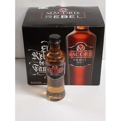 Macorix Rebel Spiced Premium Craft MINI 30% 0,05 l (holá láhev)