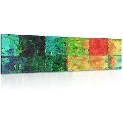 Obraz barevné výtvarné umění - 120x40