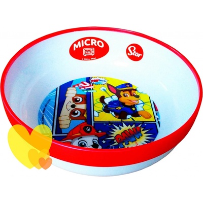 Storline miska TLAPKOVÁ PATROLA plast 15 cm