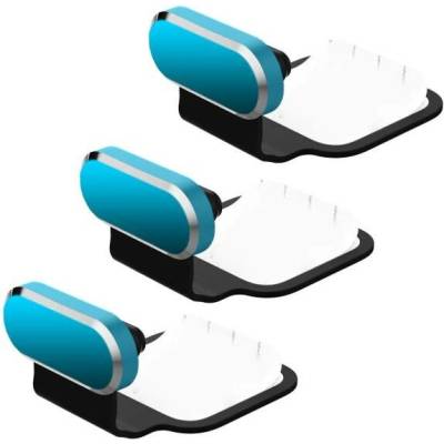AppleKing nalepovací záslepka proti prachu do Lightning konektoru pro Apple zařízení - 3 ks - modrá