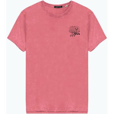 Kaotiko pánské Washed No Roles Flower pink flamingo