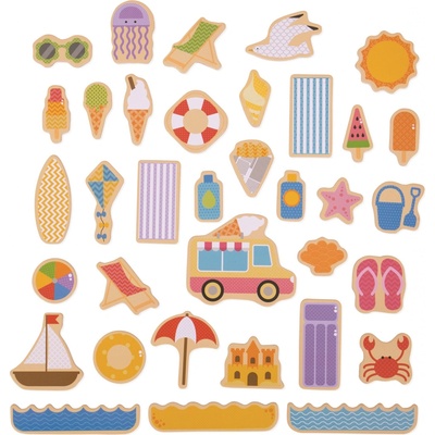 Bigjigs Toys magnetky prázdniny pri mori