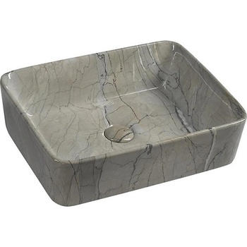 SAPHO Dalma 48x38 cm grey marble (MM513)