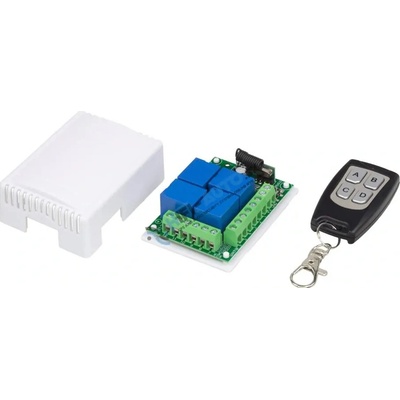 Diaľkovo ovládaný spínač 12V / 4 x 10A