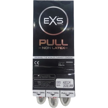 EXS Condoms Pull - Non-Latex Condoms - 3 Pieces