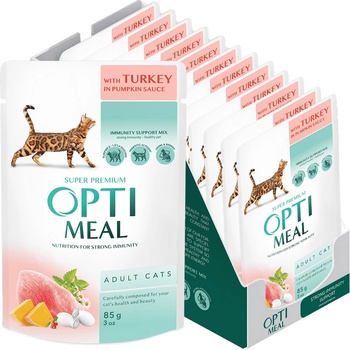 OptiMeal Superpremium s morčacim mäsom v tekvicovej omáčke 12 x 85 g