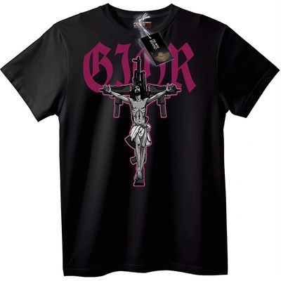 NOONEBRAND Тениска G10R пушка разпятие - XL, Black