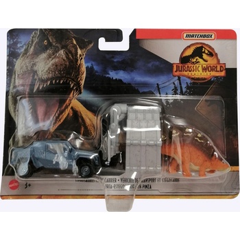 Mattel Jurský svět Matchbox Dinokáry Stegosaurus Claw Carrier