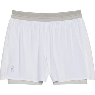 On Дамски шорти за бягане On Women's 3 Performance 2/1 Shorts Running shorts - White / Glacier (112-3419-0612)
