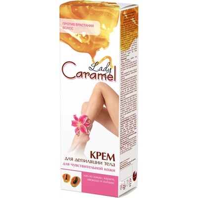 Lady Caramel Tělový depilační krém pro citlivou pokožku 100 ml
