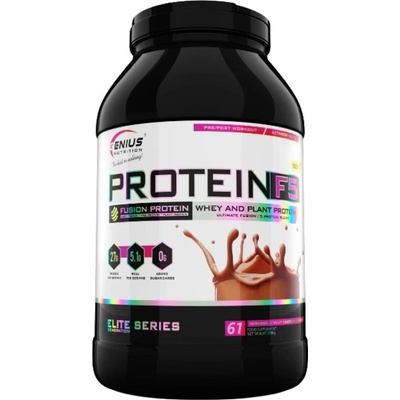 GENIUS NUTRITION Protein F5 | Fusion Matrix Protein with Whey, Egg & Plant [2000 грама] Млечен шоколад