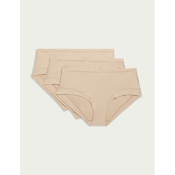 Marks & Spencer Шорти от модал с ниска талия и технология Flexifit, 3 бр. Marks & Spencer в бежово Marks & Spencer | Bezhov | ЖЕНИ | XS